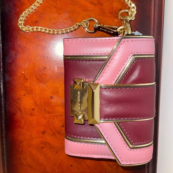 NWT MICHAEL KORS Whitney Oxblood Leather Wallet - Picture 8 of 13